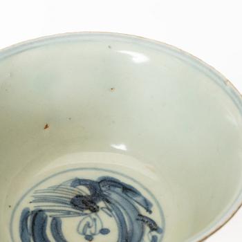 Two blue and white bowls, Ming dynasty (1368-1644).