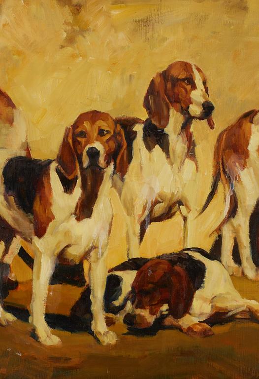 Unidentified artist, oil on board, signed HK? and dated '06.