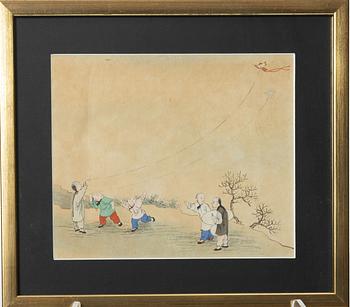 Unidentifed artist, 37 watercolours, China, 20th century.