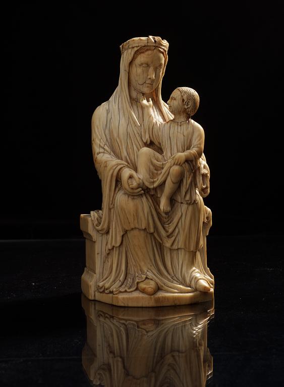 MARIA MED JESUSBARNET. Frankrike, 1200-talets andra hälft. Gotisk.