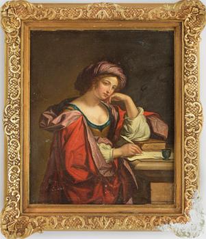 GIOVANNI FRANCESCO BARBIERI KALLAD IL GUERCINO, efter, olja på duk, ej signerad, 1800-tal.