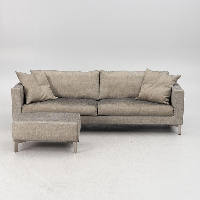 Jens Juul Eilersen, a sofa with ottoman, 'Zenith', Eilersen, Denmark.