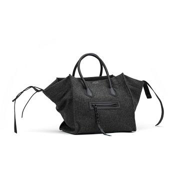 CÉLINE, a grey felt bag, "Luggage Phantom".