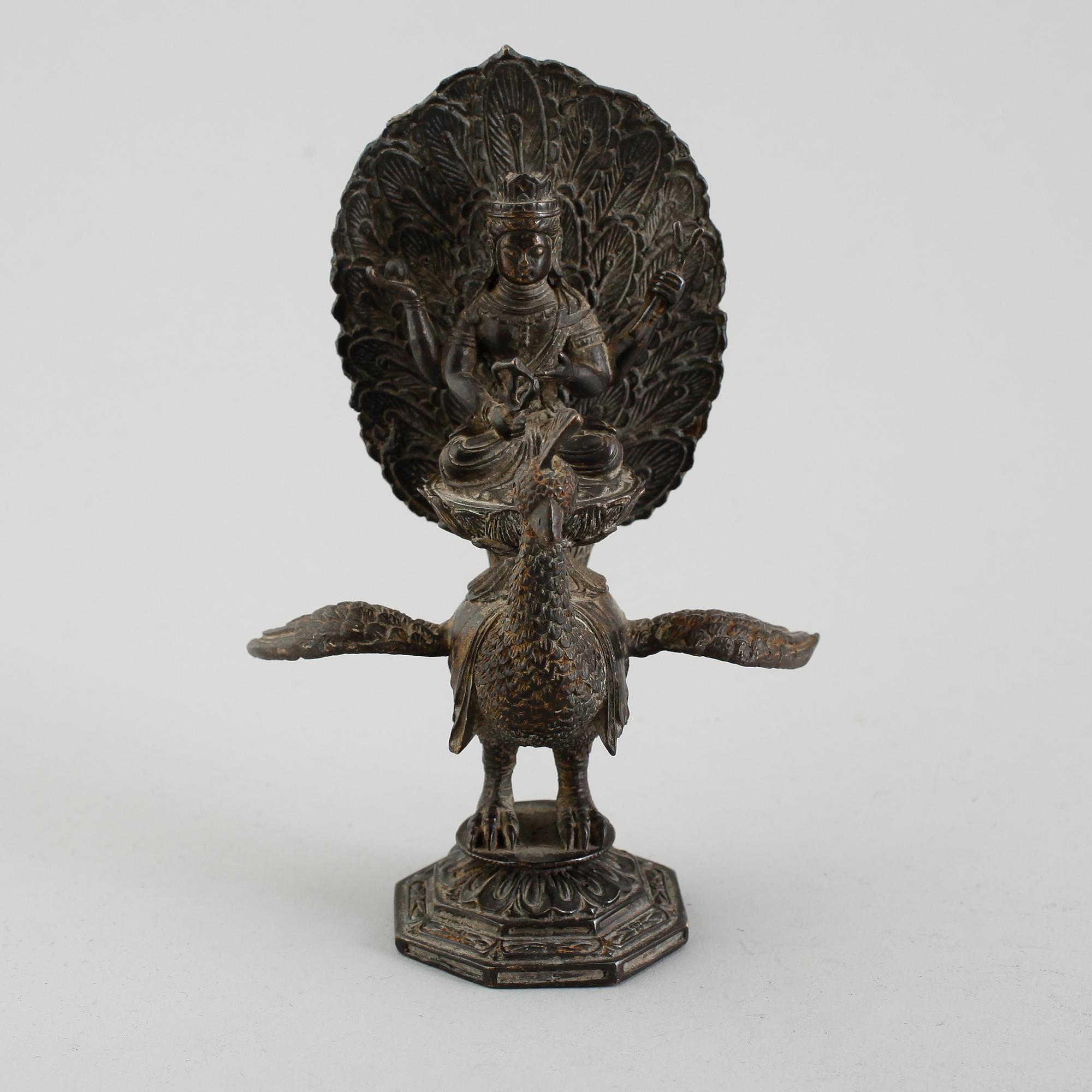 FIGUR, brons, Buddha, Kina, sannolikt 1800-tal.