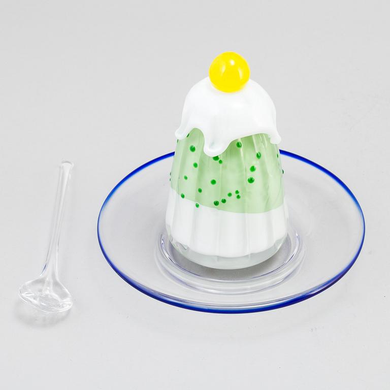 ANNA ÖRNBERG, skulptur, glas, 2 delar, Studioglas Strömbergshyttan.