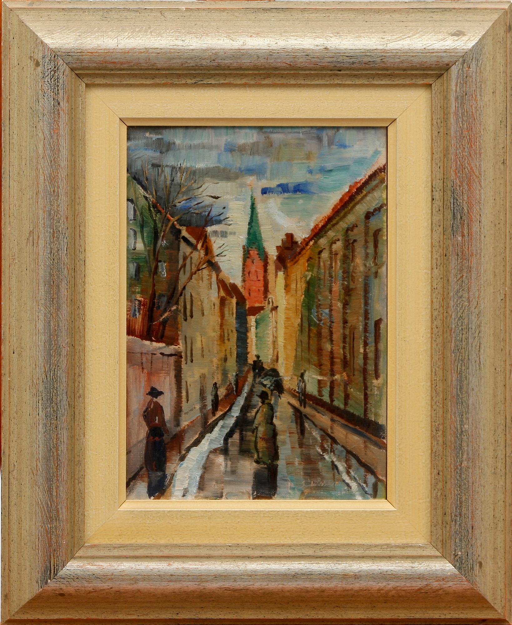 ERIK JÖNSSON, olja på uppfordrad duk, sign och bet skiss, a tergo dat 1920.