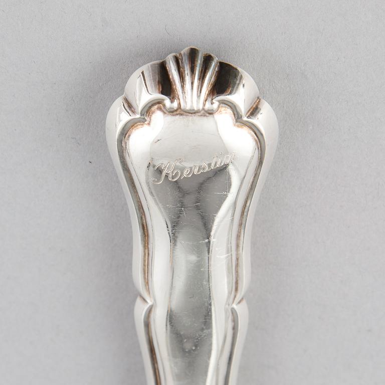 A Finnish silver cutlery, second half of the 20th century (63 pieces).