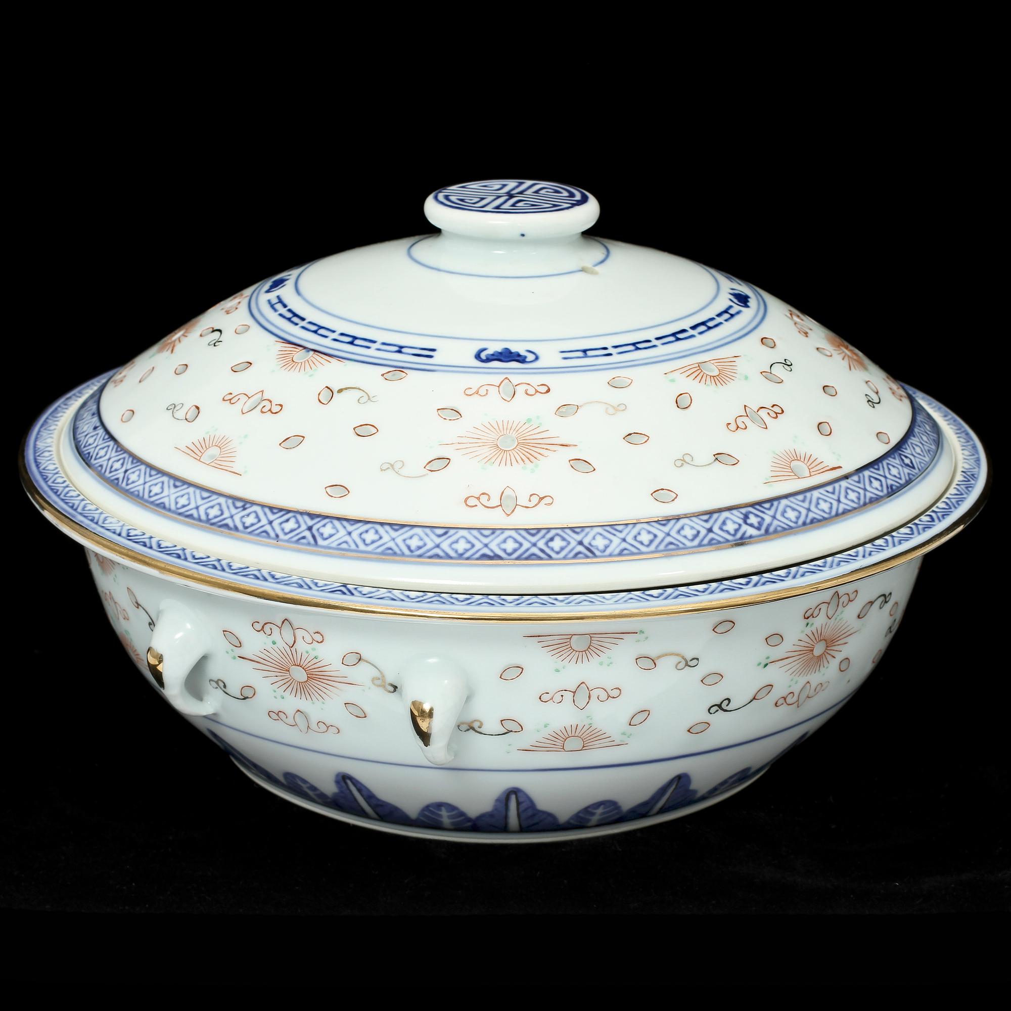 MATSERVIS, 79 delar, porslin, Kina, 1900/2000-tal.