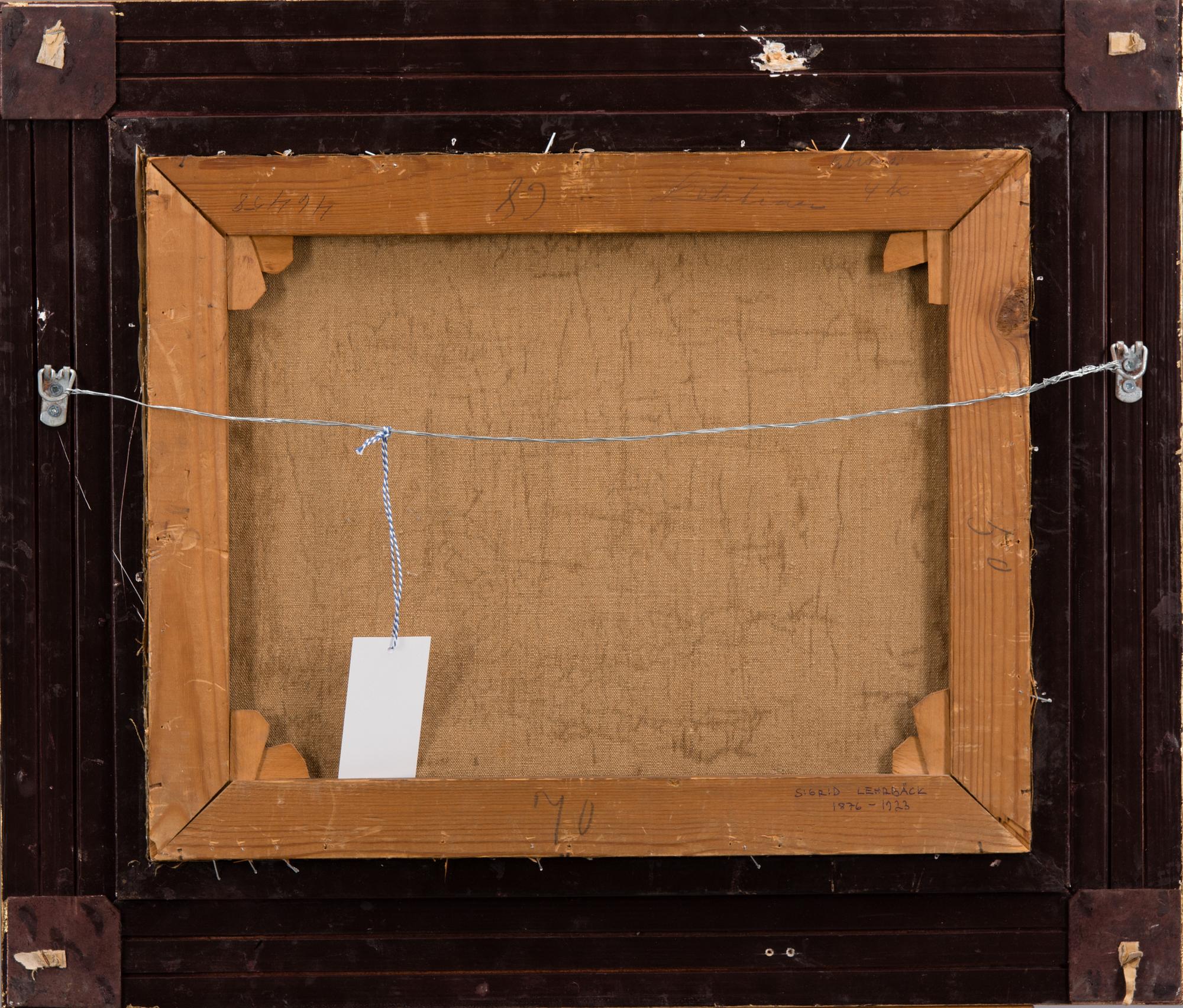 SIGRID LEHRBÄCK, olja på duk, signerad.