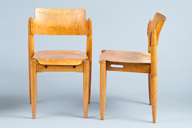 Ilmari Tapiovaara, A SET OF SIX WILMAN CHAIRS.