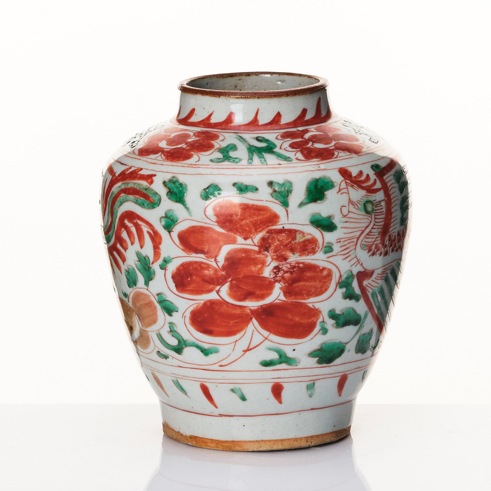 Kruka, porslin. Transition, 1600-tal.