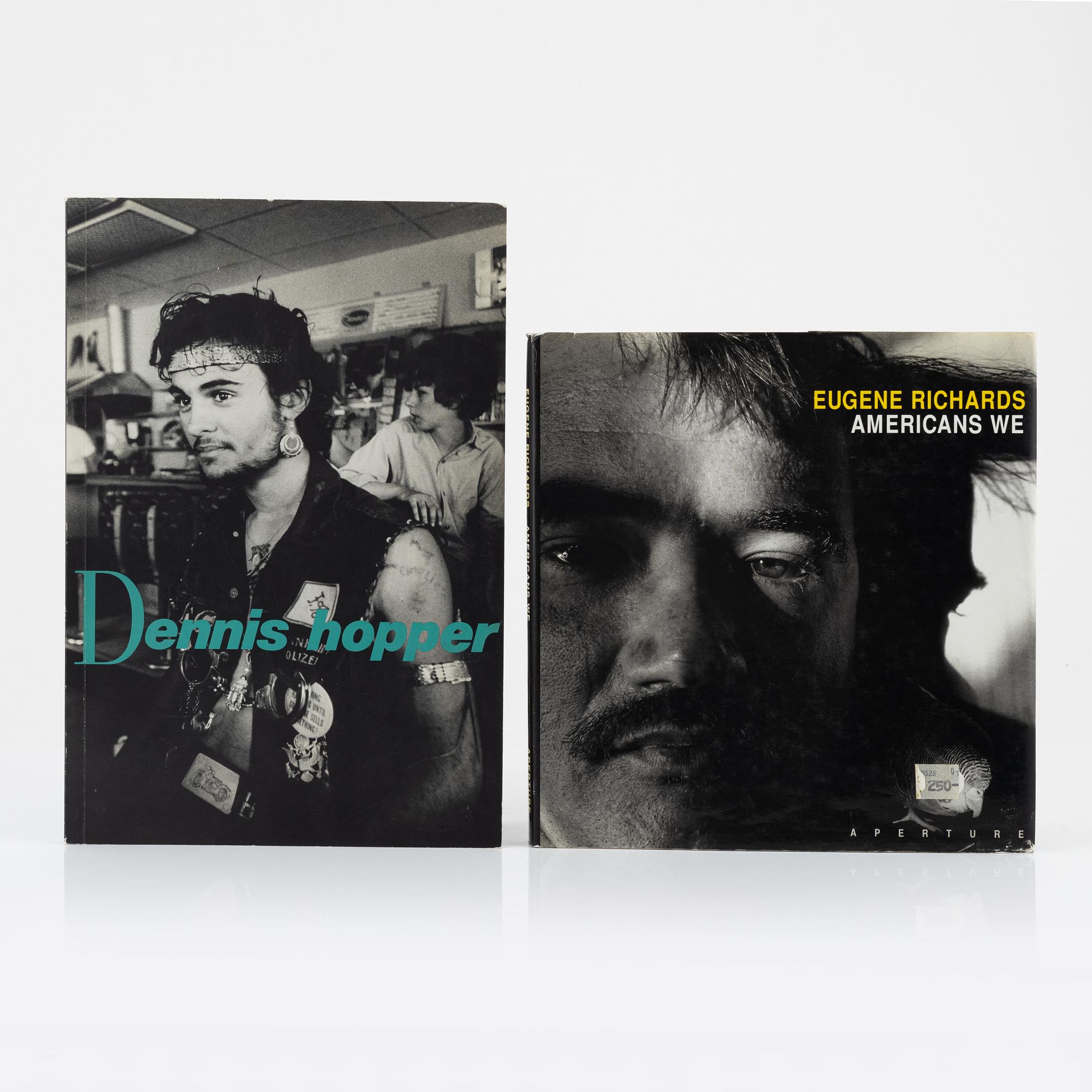 Dennis Hopper, Bruce Gilden & Eugene Richards, 3 photobooks.
