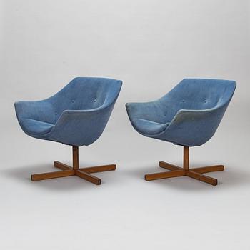 Carl Gustaf Hiort af Ornäs, a pair of 1960s, 'Mandariini' armchairs for Puunveisto Oy - Wood work Ltd.