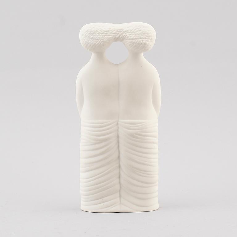 FIGUR, parian, "Tvillingarna", ur serien Figurin, Stig Lindberg, Gustavsberg.