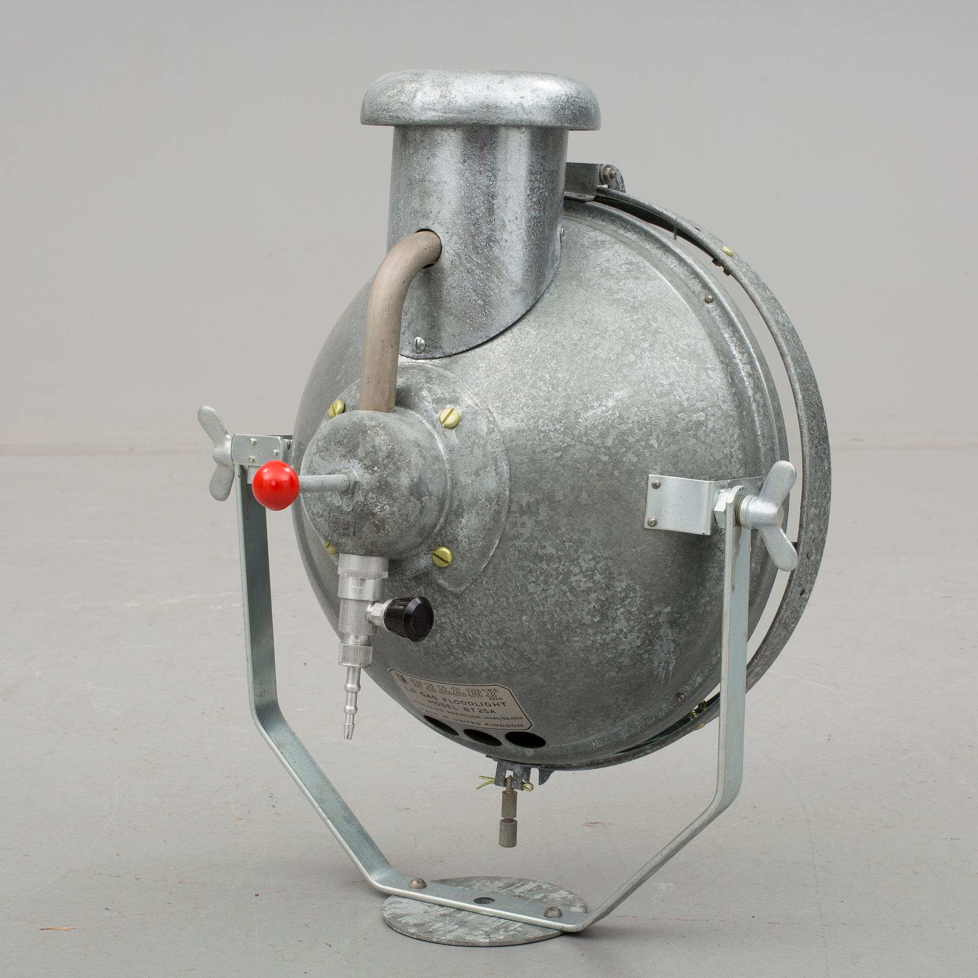 INDUSTRILAMPA, Tilley, omkring 1900-talets mitt.