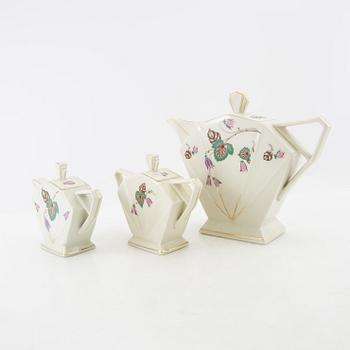 Tea service 3 dl Victoria Czechoslovakia 1930s porcelain.