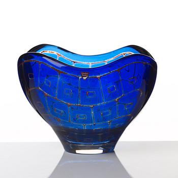 Sven Palmqvist, a "Ravenna" glass bowl, Orrefors 1978.