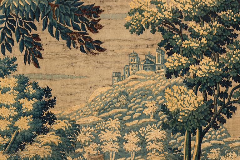 A later 17th century flemish "Verdure" tapestry,  ca 327 x 370 cm.