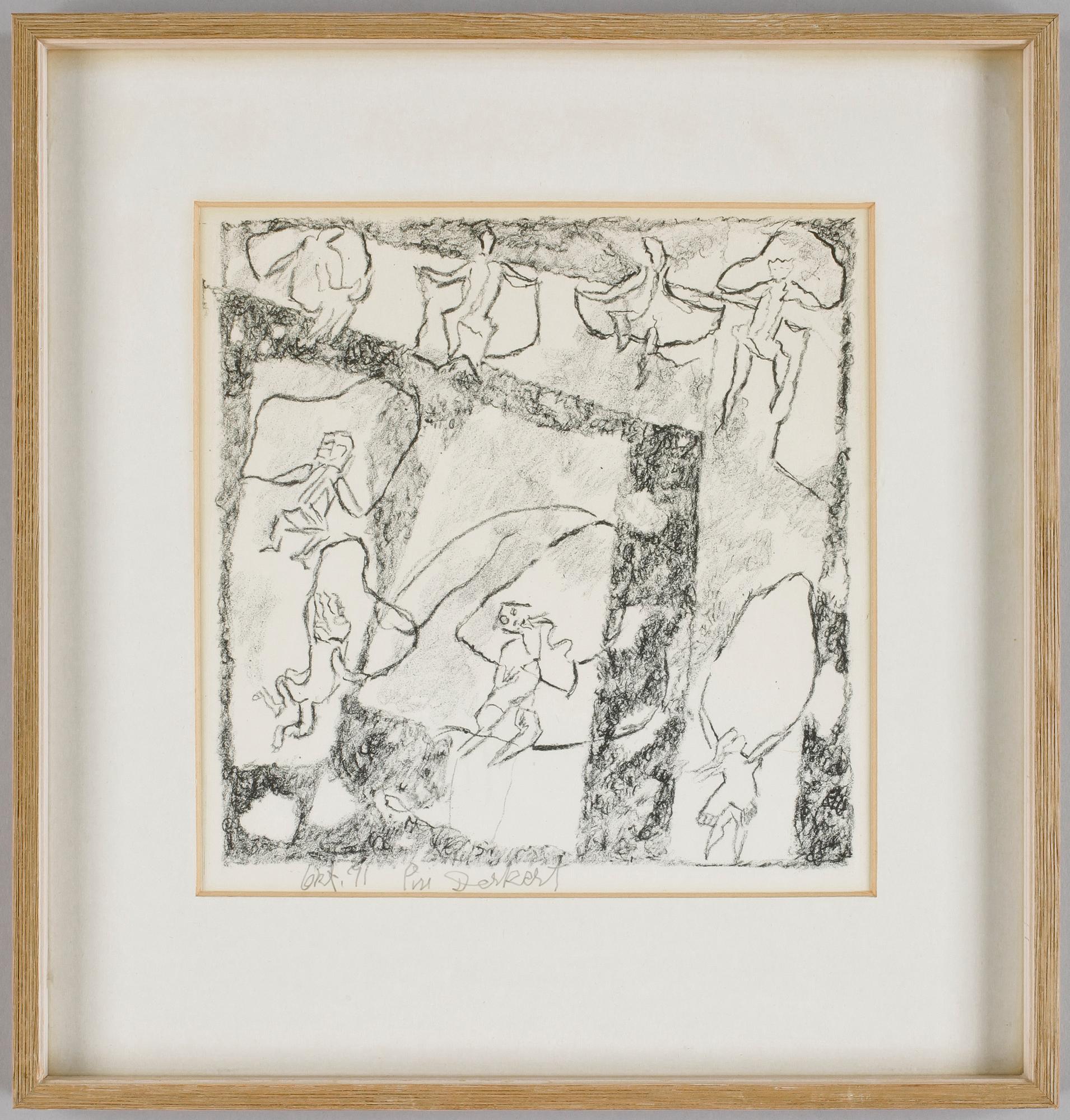 SIRI DERKERT, litografi, signerad i blyerts och otydligt daterad.