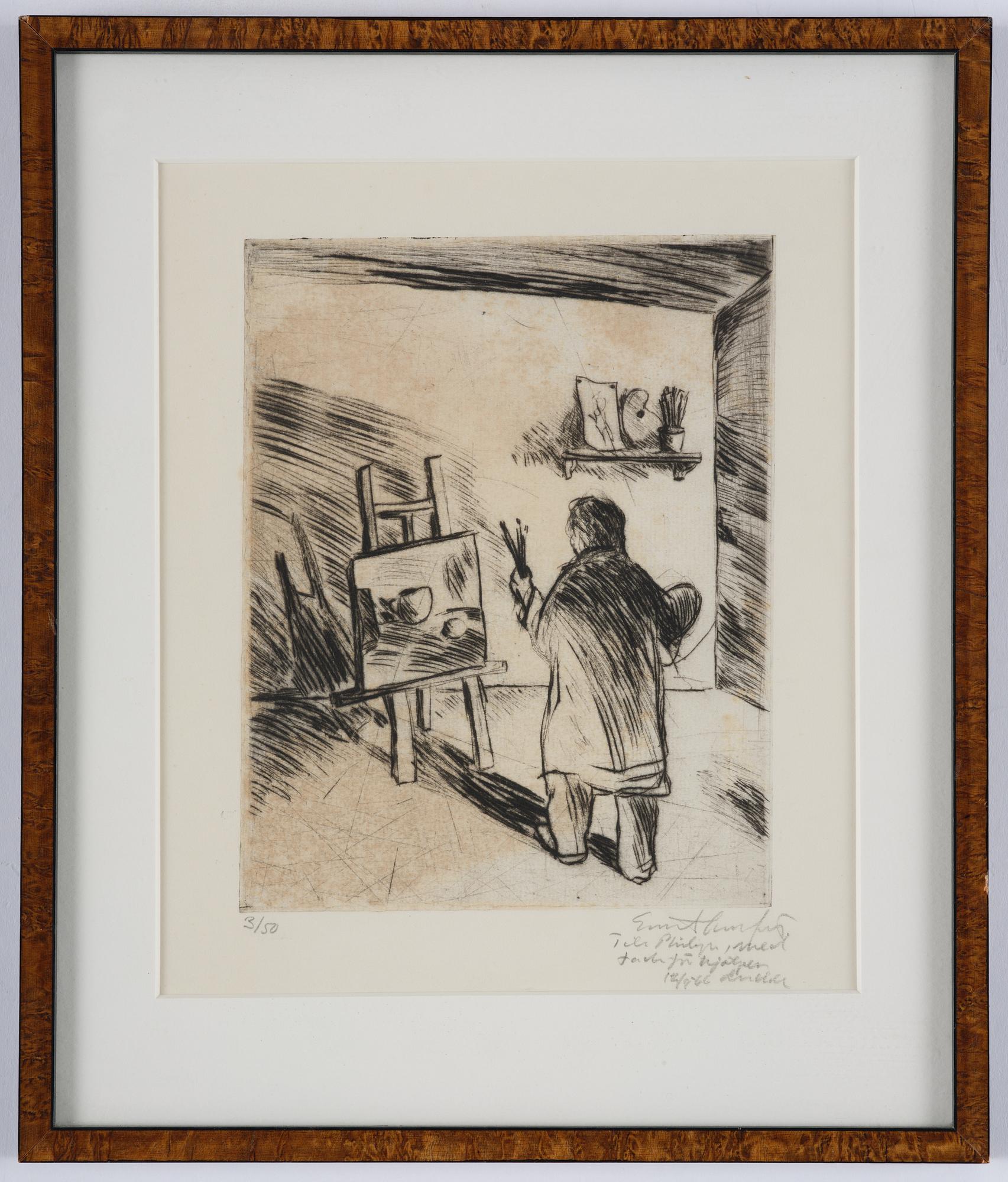 Evert Lundquist, "The Painter in the Studio".