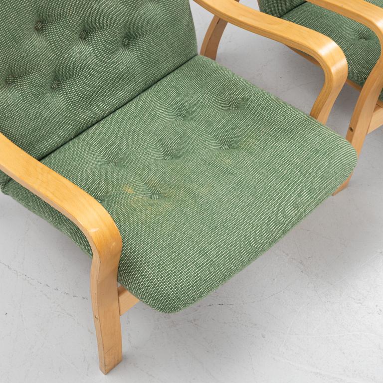 Yngve Ekström, fåtöljer, ett par, Skandiform.