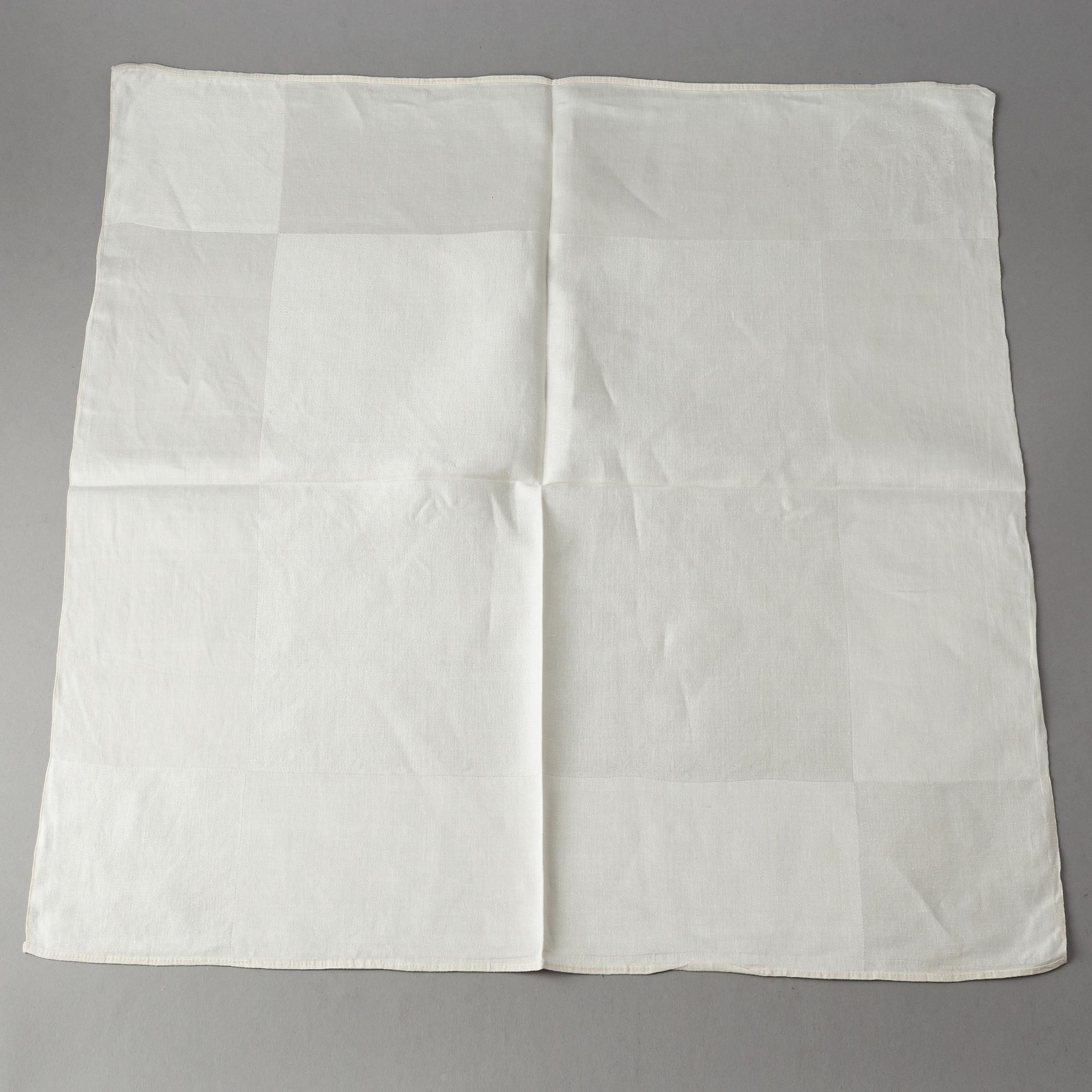 A tablecloth and napkins, 6 pcs., linen damask, "Nobel", Klässbols Linneväveri.