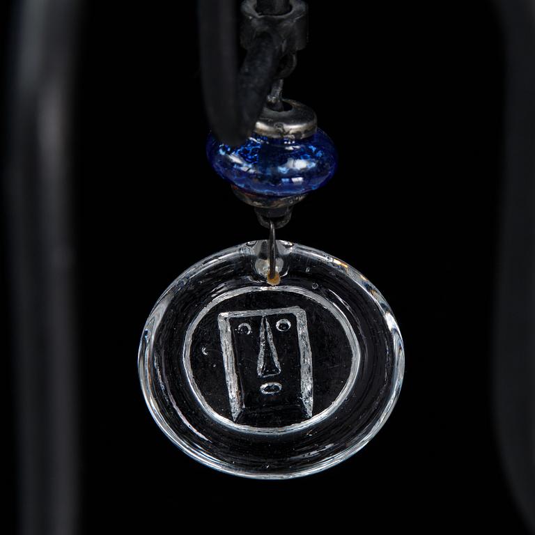 Erik Höglund, chandelier, glass and iron, second half of the 20th century.