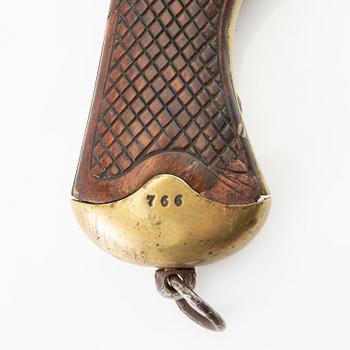 Percussion pistol, m/1850, smoothbored, Sweden.