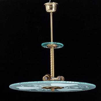 An art deco ceiling light. First half of the 20th Century.