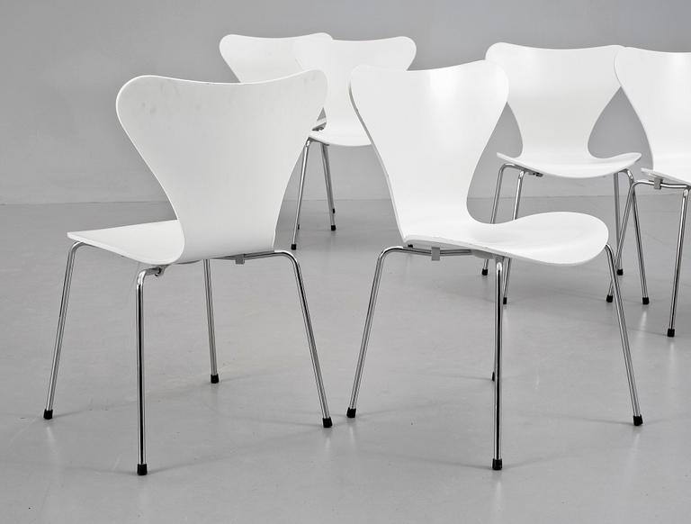 STOLAR, 6st. "Sjuan", Arne Jacobsen, Fritz Hansen.