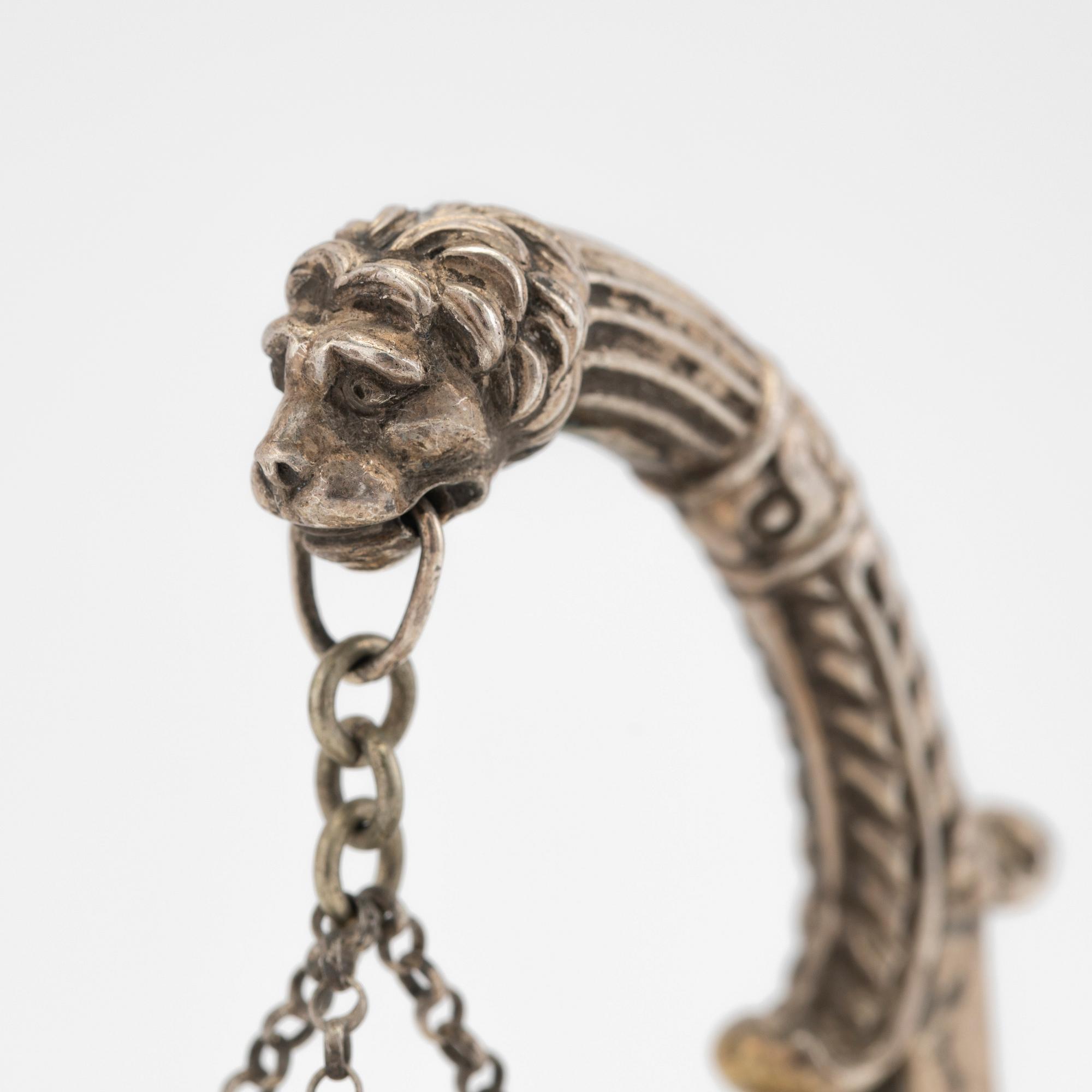 Parfymbrännare, silver, Gustav Möllenborg, Stockholm, 1839.