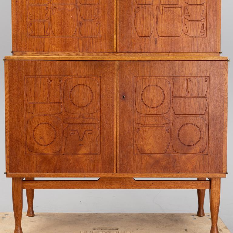 A 'Krus' teak cupboard by Yngve Ekström for Westbergs, designed 1955.