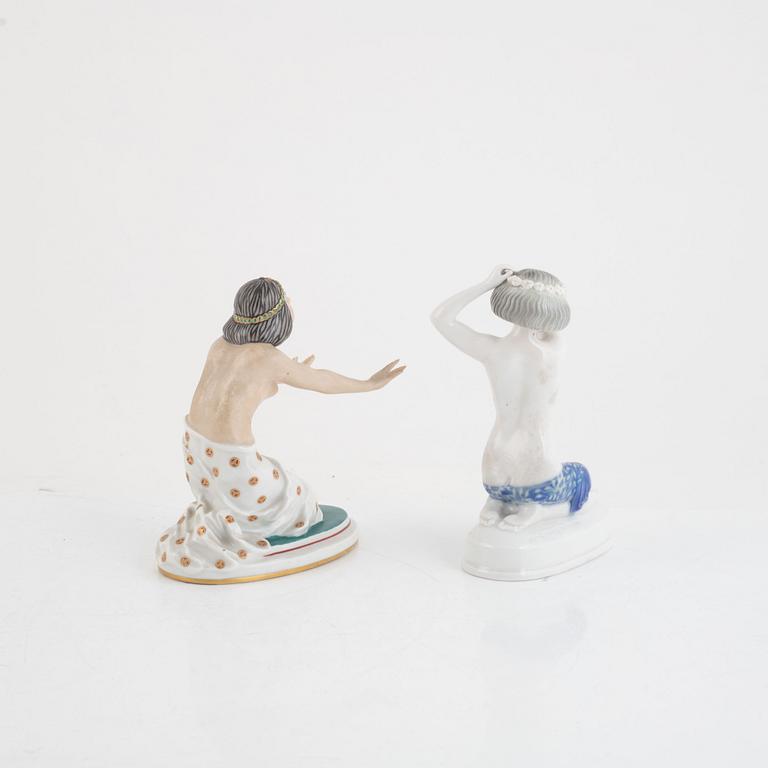 A set of two porcelain figurines. Rosenthal, Germany, 1920s.