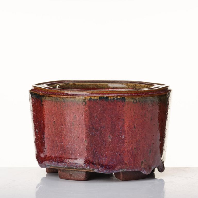 Wilhelm Kåge, a "Farsta" stoneware bowl, Gustavsberg studio, Sweden 1958.