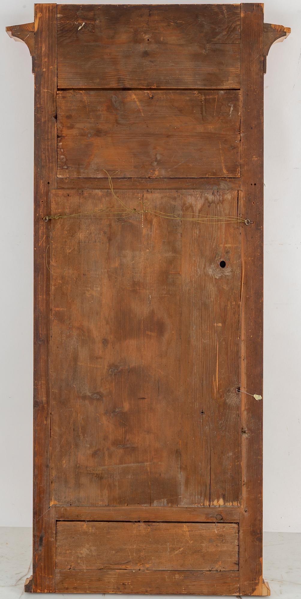 A 19th century birch mirror.