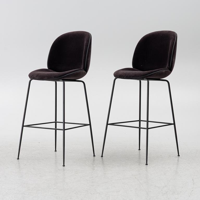 GamFratesi, Bar stools, a pair, "Beetle Bar Chair", Gubi, Denmark.