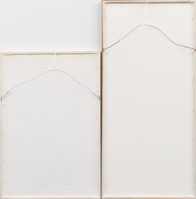 HILKKA SILVEKOSKI, 2 kpl puupiirroksia, signeeratut ja päivätyt -52/-56.