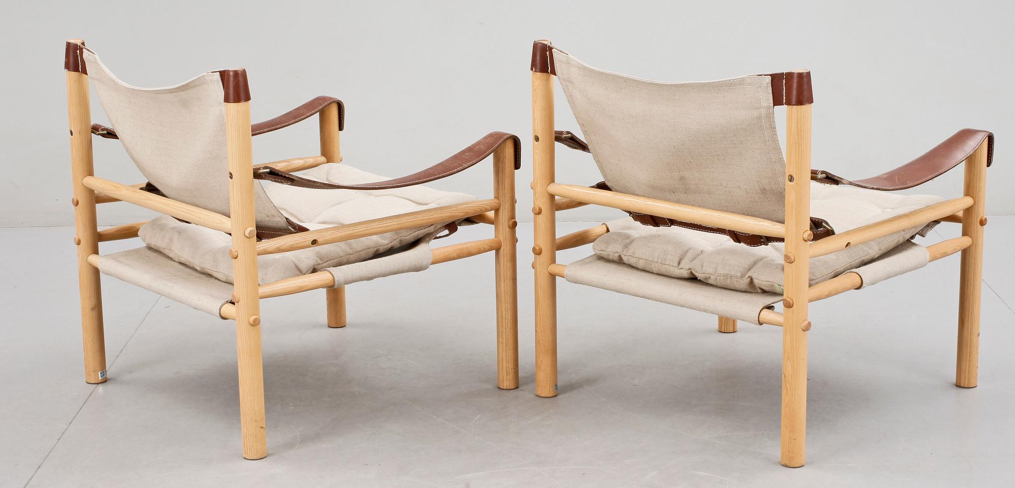 FÅTÖLJER, ett par, "Sirocco", design Arne Norell. Modellen formgiven 1964.