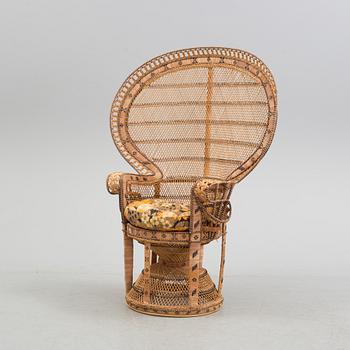 A rattan easy chair,  second half of the 20th Cewntury.