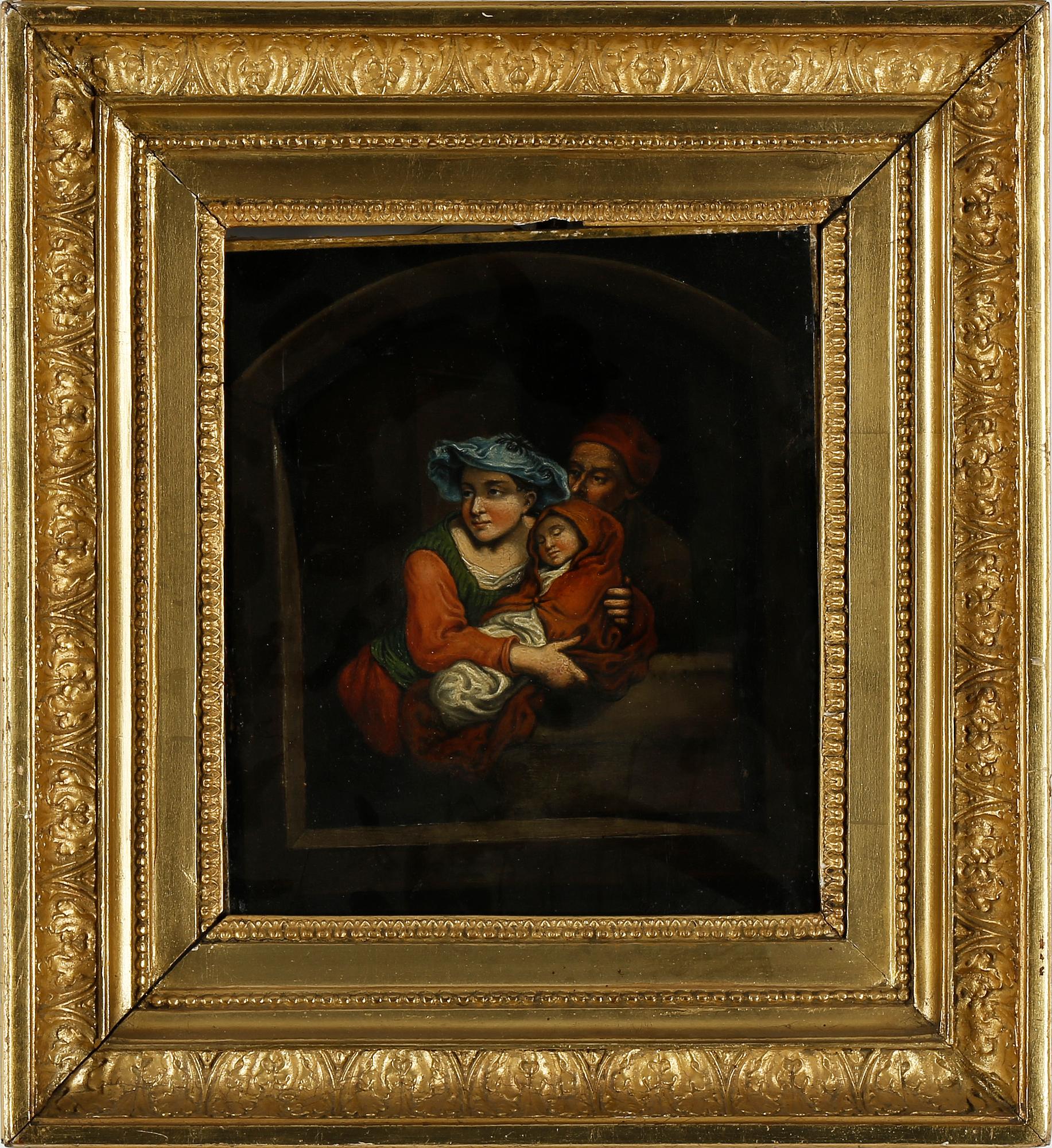 OKÄND KONSTNÄR. Oljemålning på duk, 1800-tal.