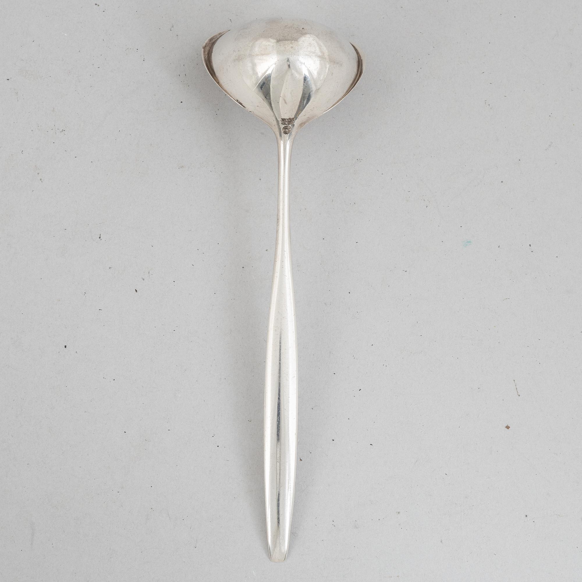 Tias Eckhoff, sauce ladle, sterling silver, "Cypress", Georg Jensen, Denmark.