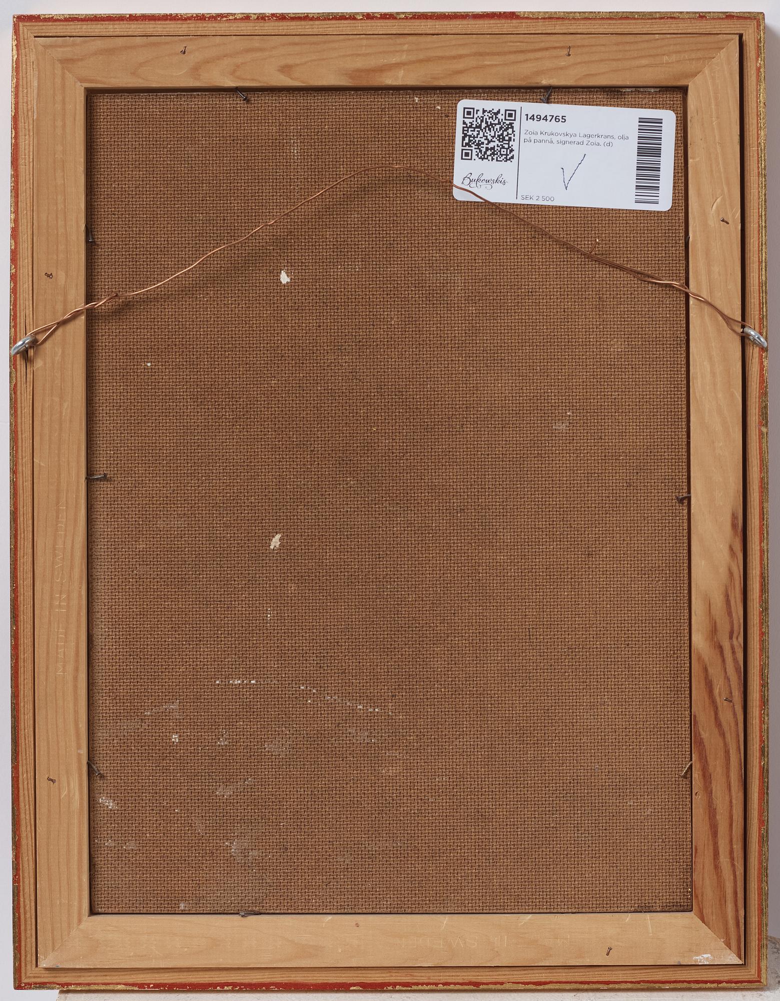 Zoia Krukovskya Lagerkrans, Blomsterstilleben.