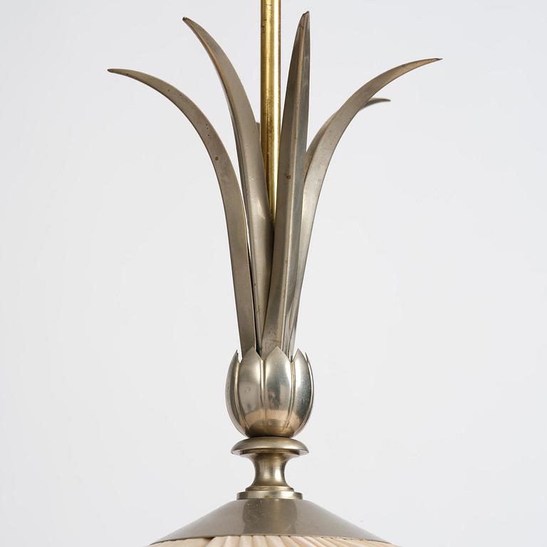 Harald Notini, a Swedish Grace ceiling lamp model "6312", Arvid Böhlmarks Lampfabrik, Stockholm, 1920s-30s.