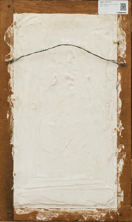 AXEL EBBE, "Våren", relief, gips, signerad.