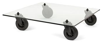 794. A Gae Aulenti sofa table, "Tavolo con Ruote", Fontana Arte, Italy.