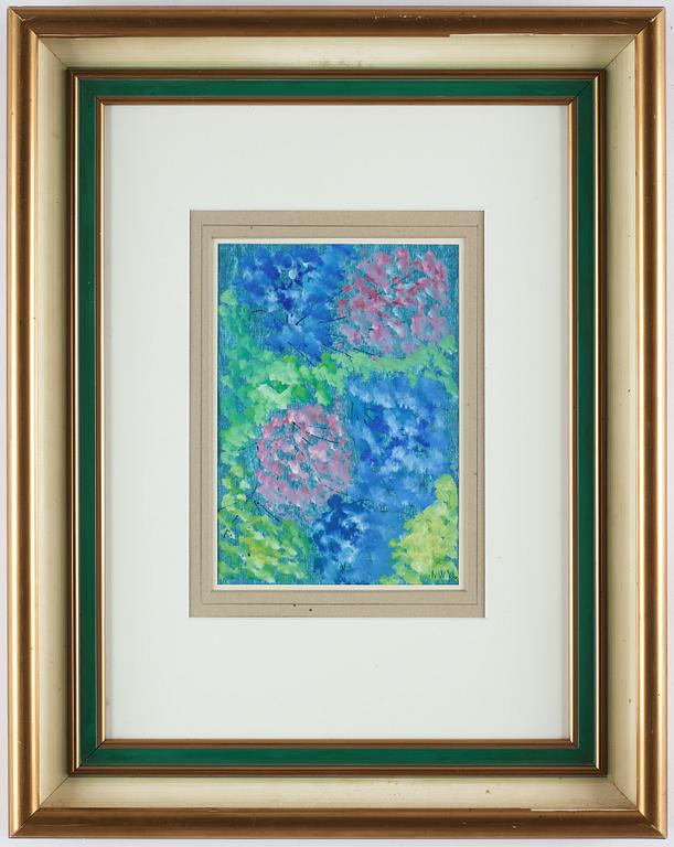 NELL WALDEN, gouache på folierat papper, signerad och daterad -72.