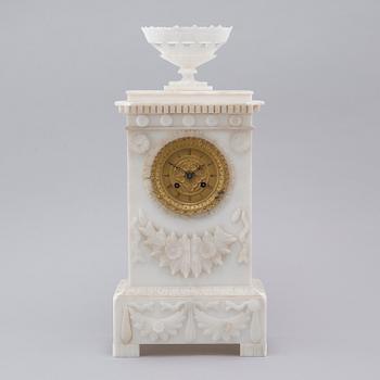 A late empire table clock, around the mid 19th century.