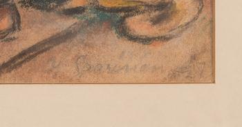 Yrjö Saarinen, pastel, signed and dated -27.