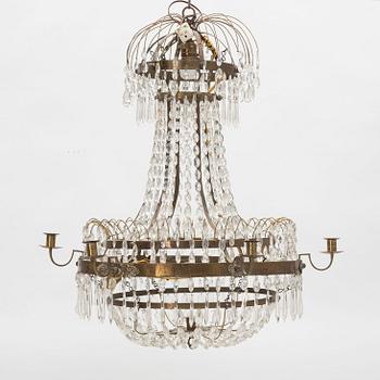 Chandelier, late Gustavian, circa 1800.