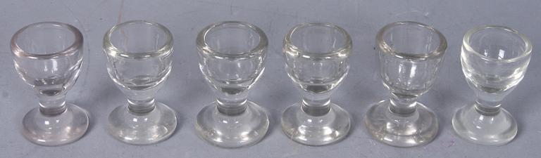 SNAPSGLAS, 6 st, 1800/1900-tal.